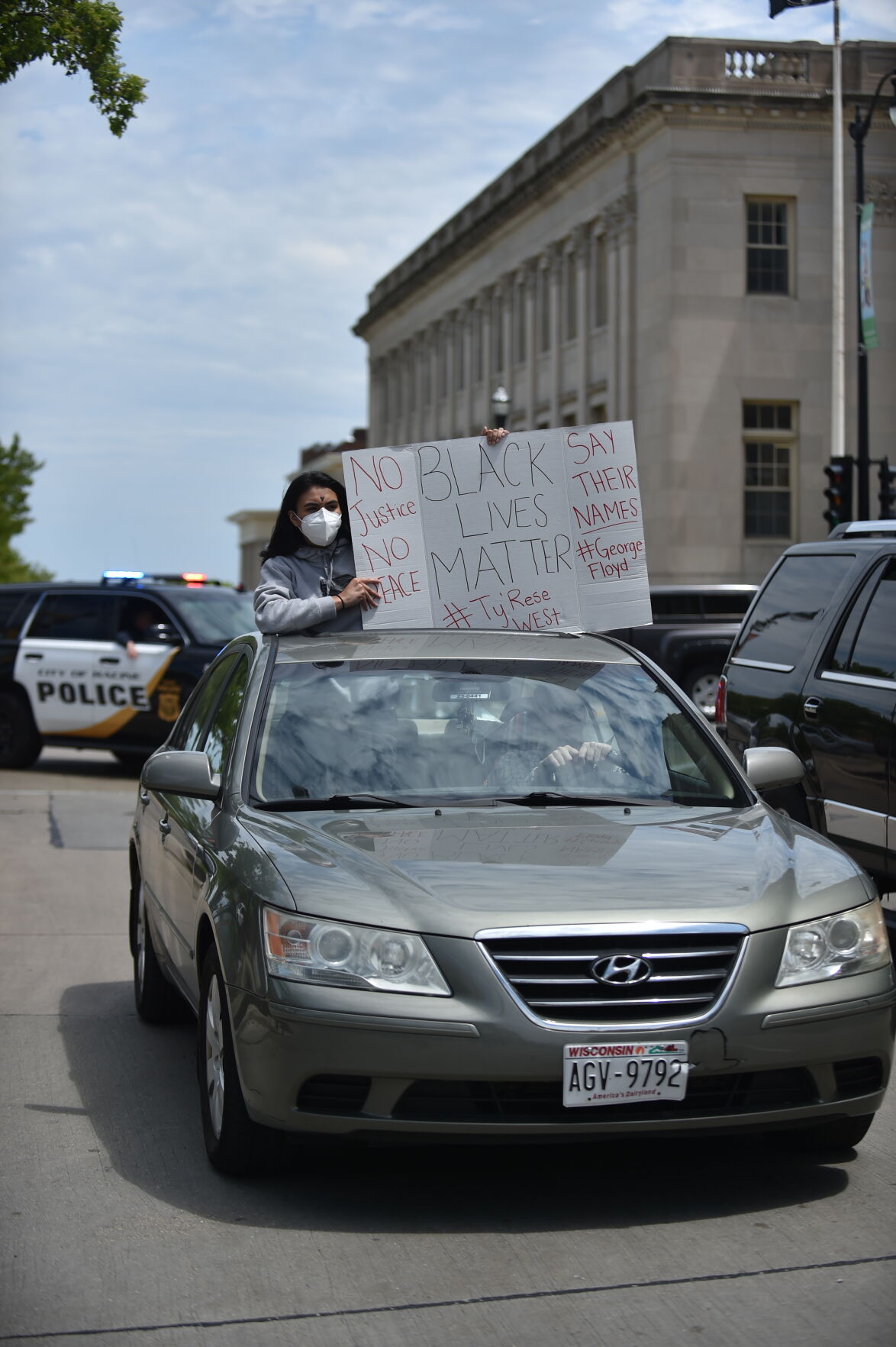 Monday's protest